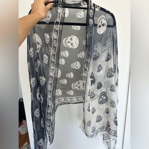 Alexander Mcqueen Skull Print Scarf